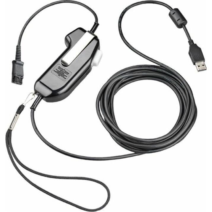 Poly SHS 2626-14 USB PTT mono secure voice accessory for controlled workstation communications