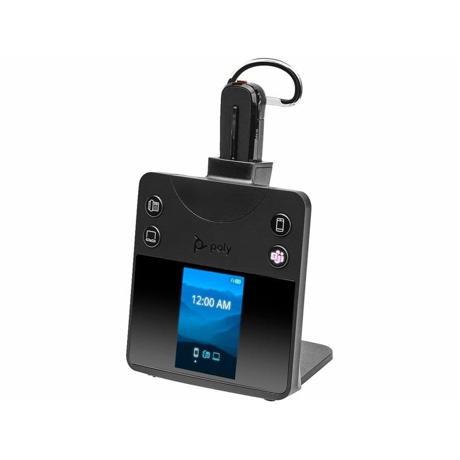 Poly Savi 8445 Office MT Certified single-ear DECT wireless headset