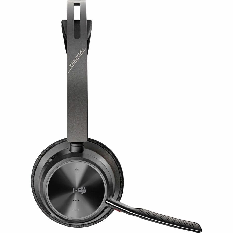 Poly Voyager Focus 2 UC wireless headset with USB-C connection and boom microphone