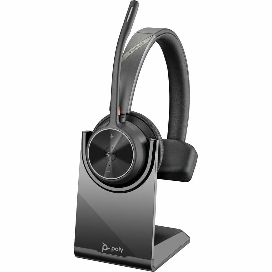 Poly Voyager 4310-M Microsoft Teams certified wireless USB-A headset with BT70 adapter and boom microphone