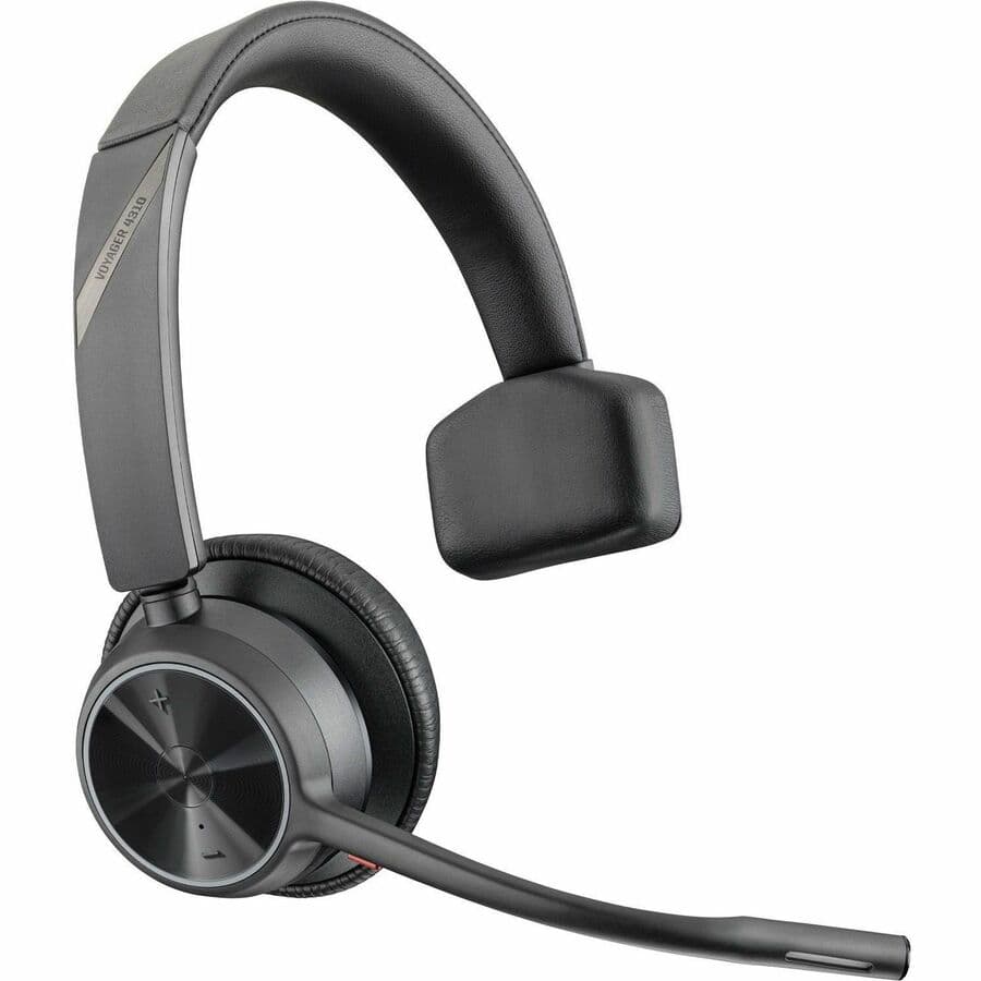 Poly Voyager 4310 wireless mono headset with USB-C connection and BT700 dongle