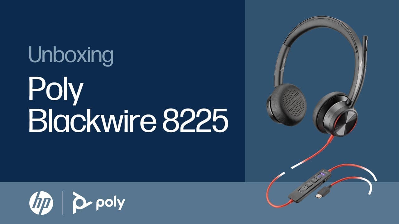 Poly Blackwire 8225: Unboxing and Setup | HP Support