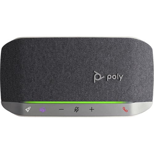 Poly Sync 20-M USB-A portable speakerphone for desk and small-room meetings