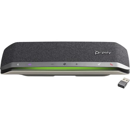 Poly Sync 40+ portable speakerphone with USB-A and Bluetooth connectivity
