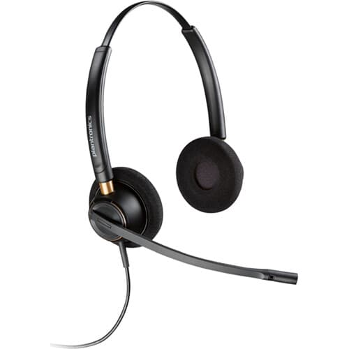 Poly EncorePro 520D 783P5AA Binaural Wired Headset | Quick Disconnect