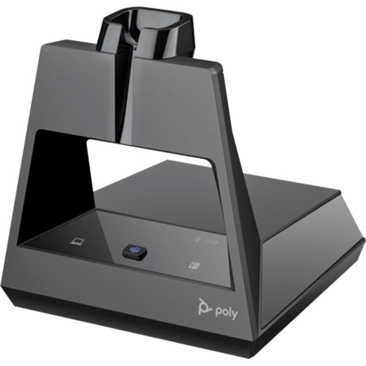 Poly Voyager 4245 Office wireless dual-ear headset with boom microphone for office calls
