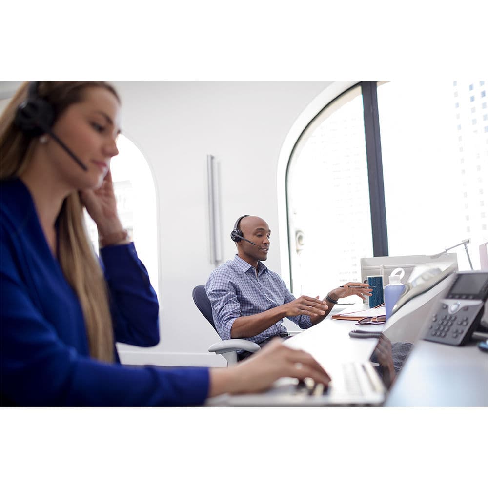 Poly Savi W8220 3-in-1 stereo wireless UC headset for office calling