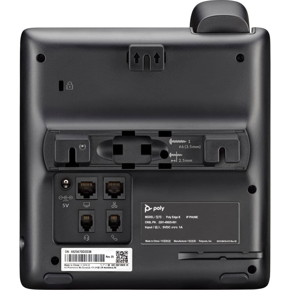 Poly Edge B20 PoE-enabled IP desk phone for office VoIP deployment