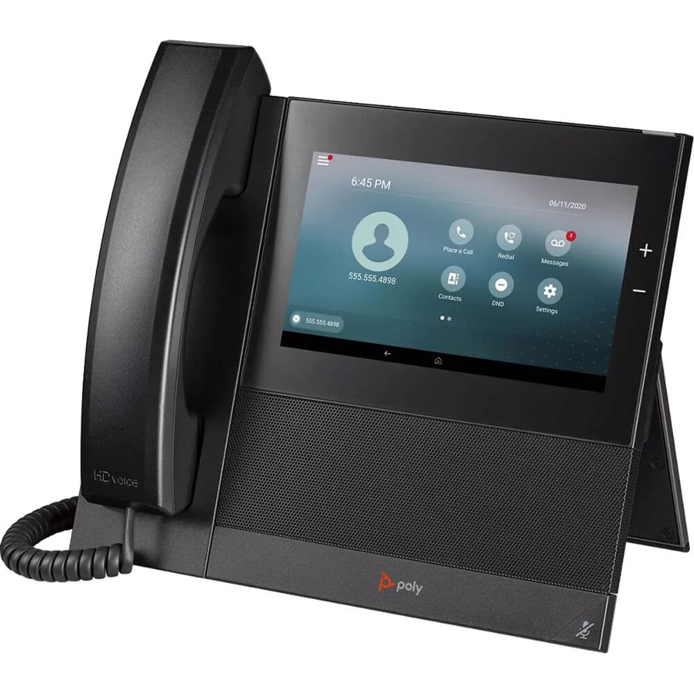 Poly CCX 600 BMP MS PoE-E Desk Phone | Microsoft Teams, Enterprise
