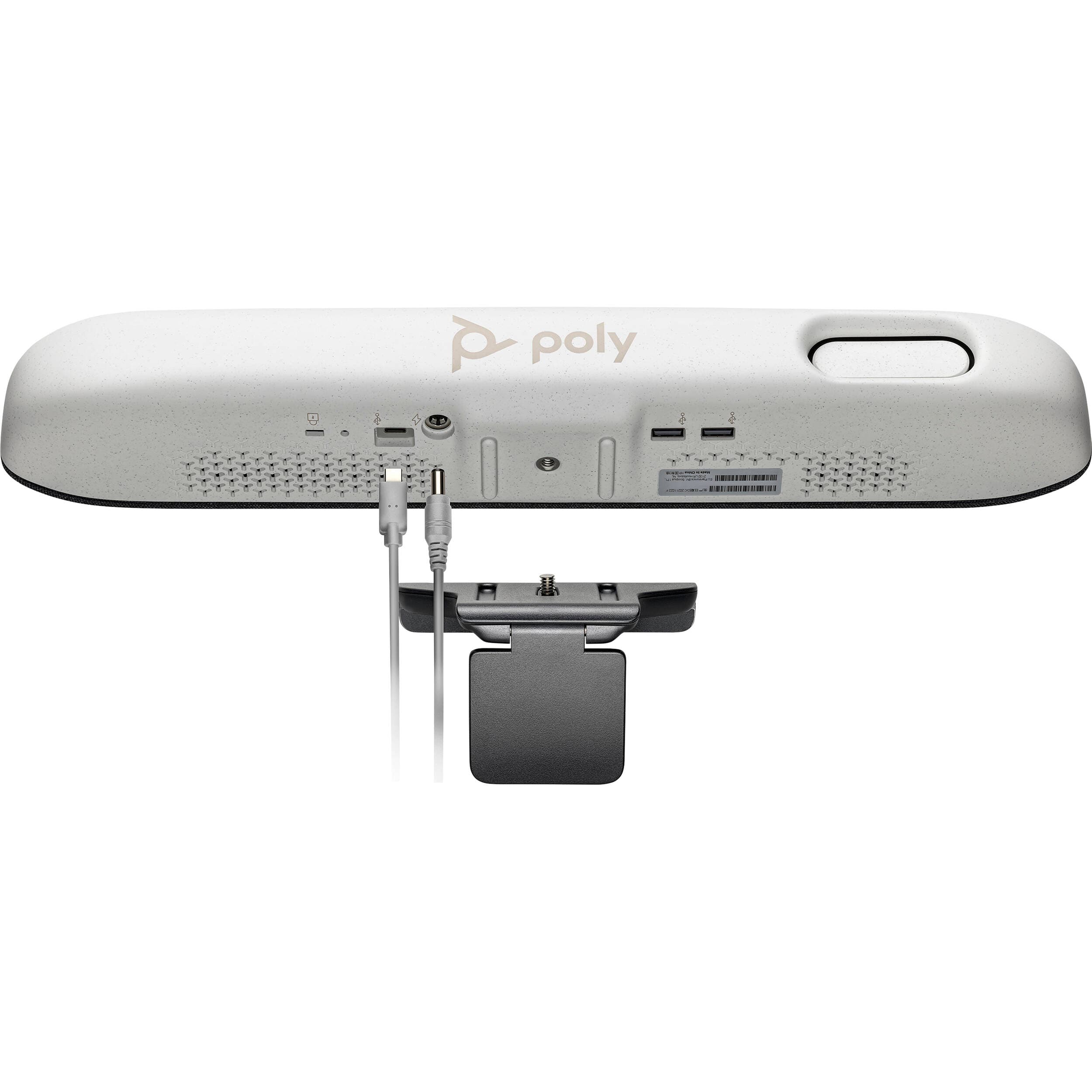 Poly Studio R30 USB video bar for small meeting rooms, GSA and TAA aligned conferencing device