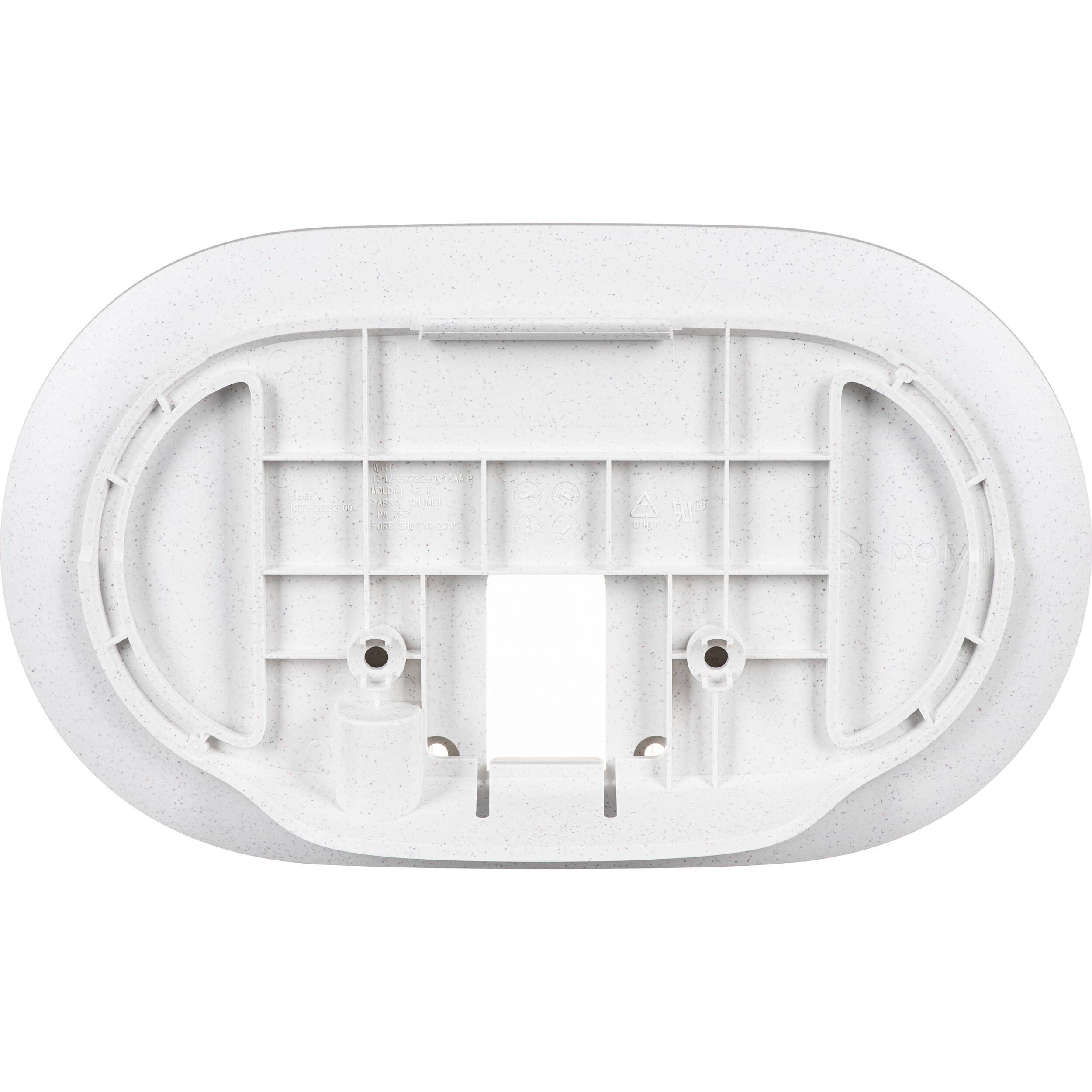 Poly TC10 white wall mount (874P5AA) for secure wall installation of TC10 video device