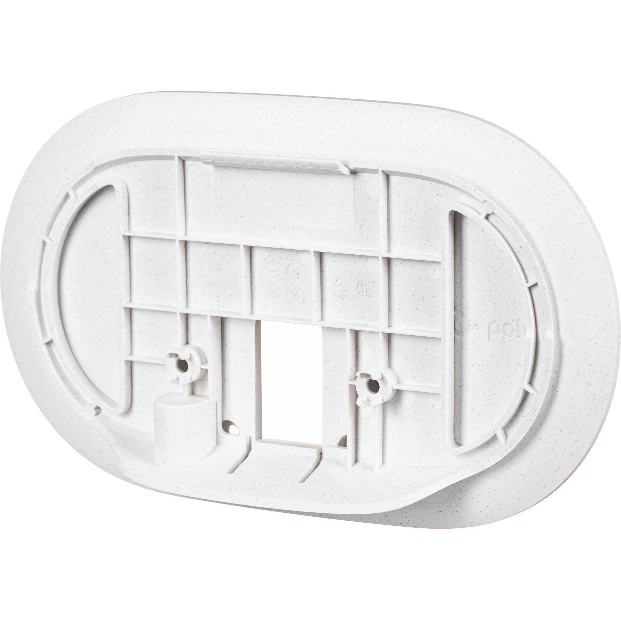 Poly TC10 white wall mount (874P5AA) for secure wall installation of TC10 video device