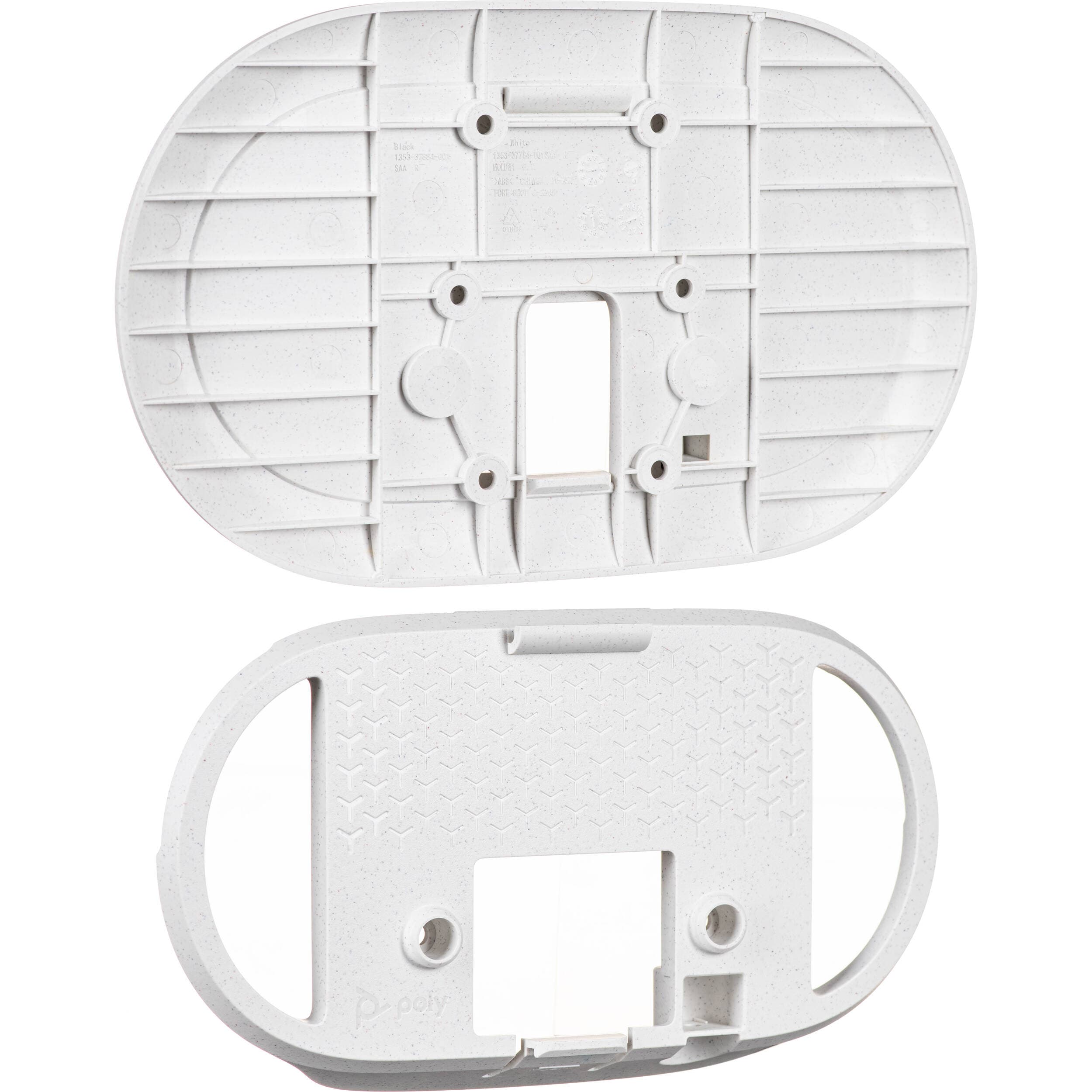 Poly TC10 white wall mount (874P5AA) for secure wall installation of TC10 video device