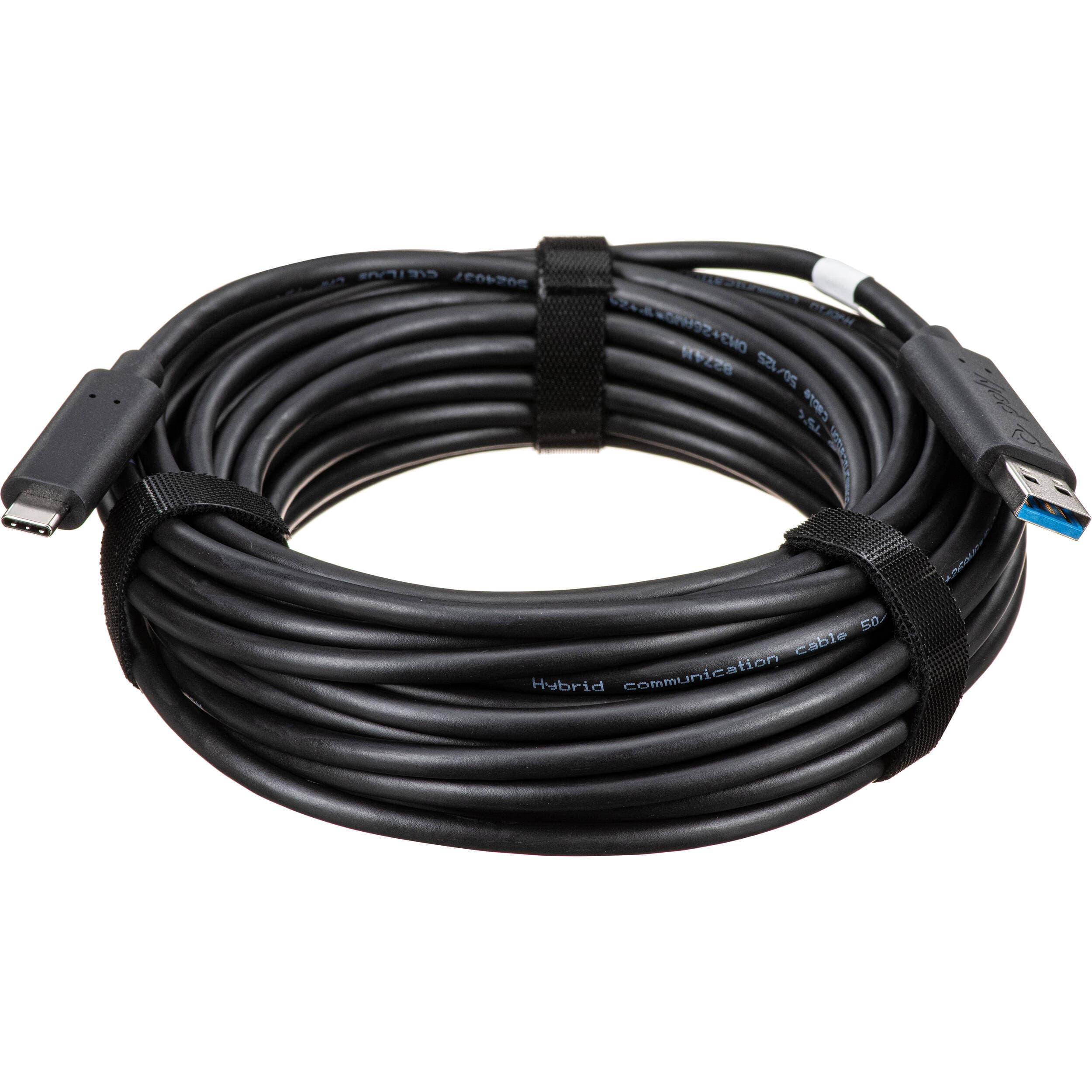 Poly USB 3.1 Type A to Type C slim cable, 10 m, for conference-room connectivity
