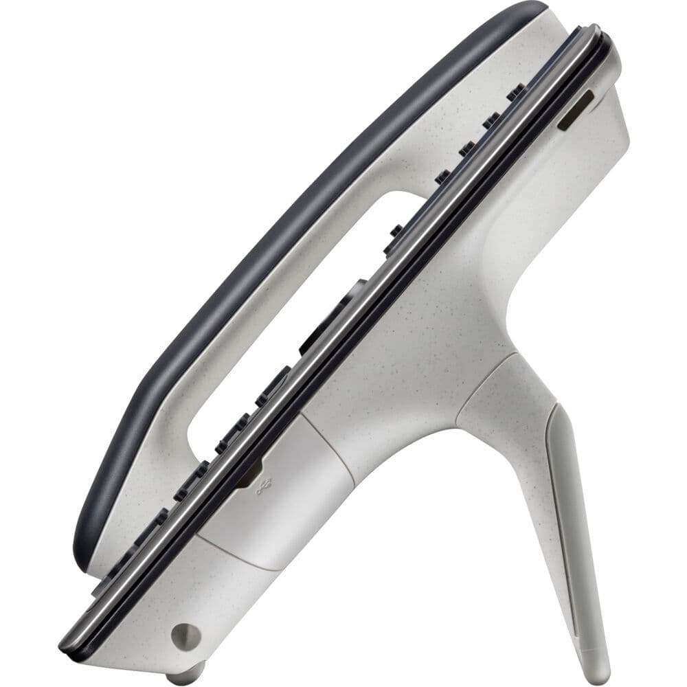 Poly Edge E400 IP desk phone with PoE support and included power supply for business telephony