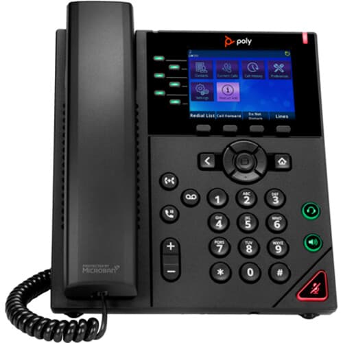 Poly VVX 350 OBi PoE Desk Phone, 6-line, HD Voice | Enterprise VoIP