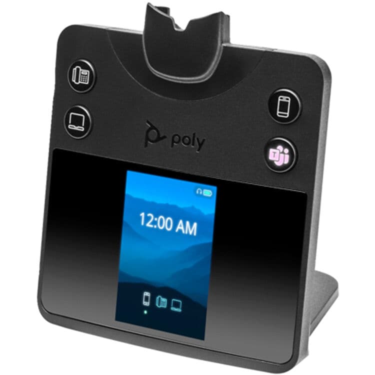 POLY SAVI 8420 office stereo Microsoft Teams certified DECT wireless headset