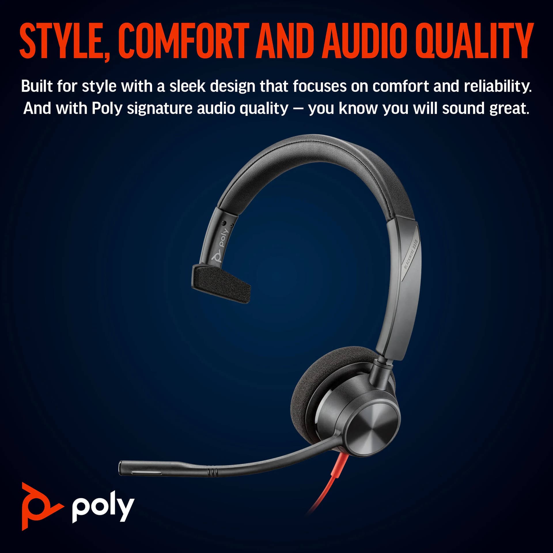 HP POLY HEADSETS POLY BW 3310-M USB-C HS USB-C/A +USB-C/A view 4