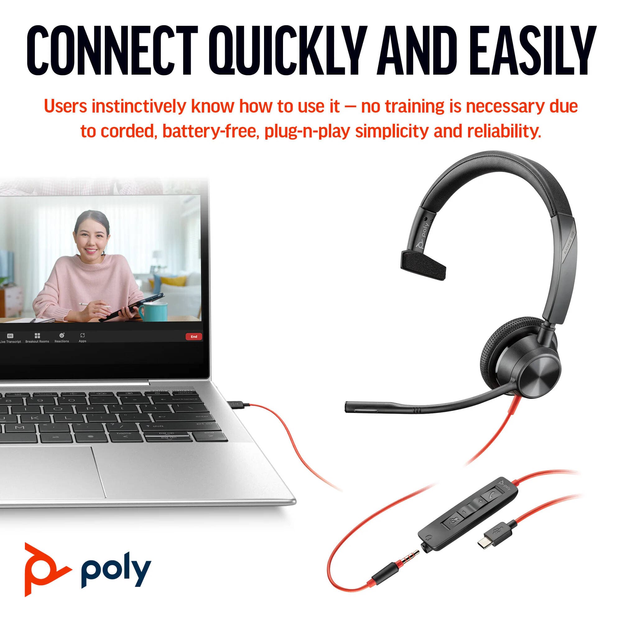 Poly BW 3315 -M USB-C HS +USB- view 2