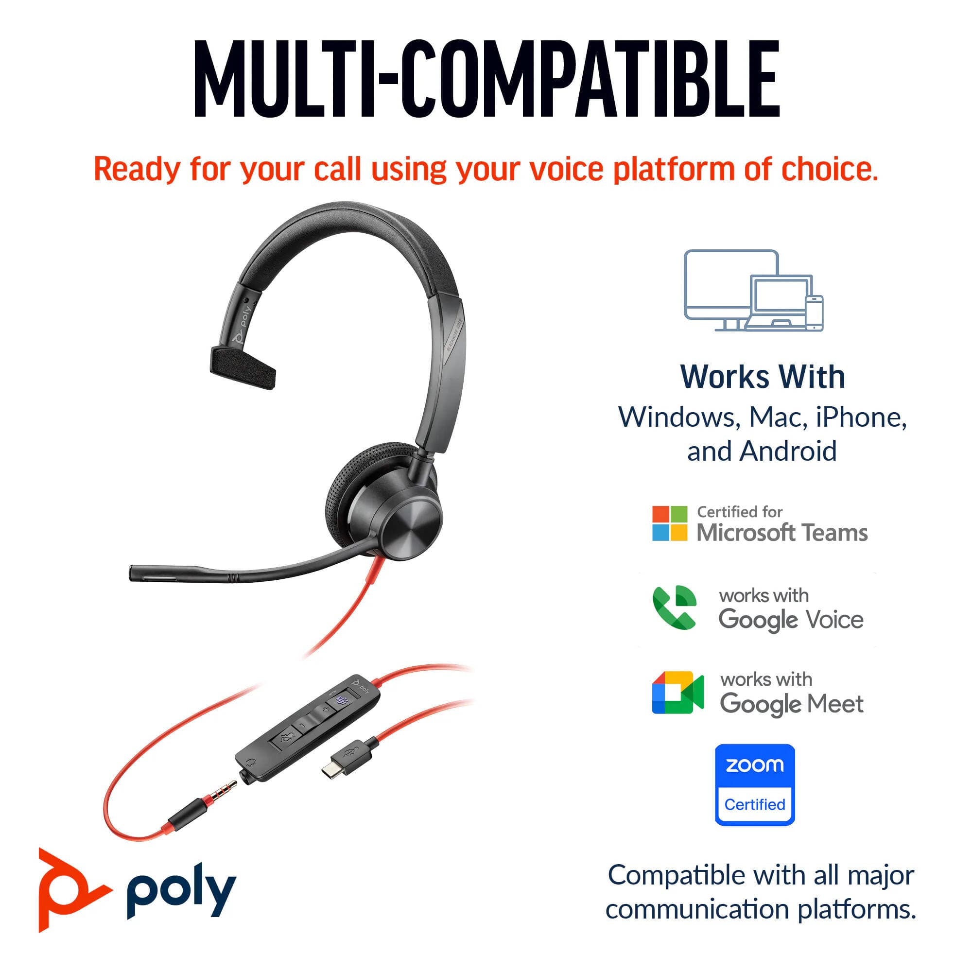 Poly BW 3315 -M USB-C HS +USB- view 4