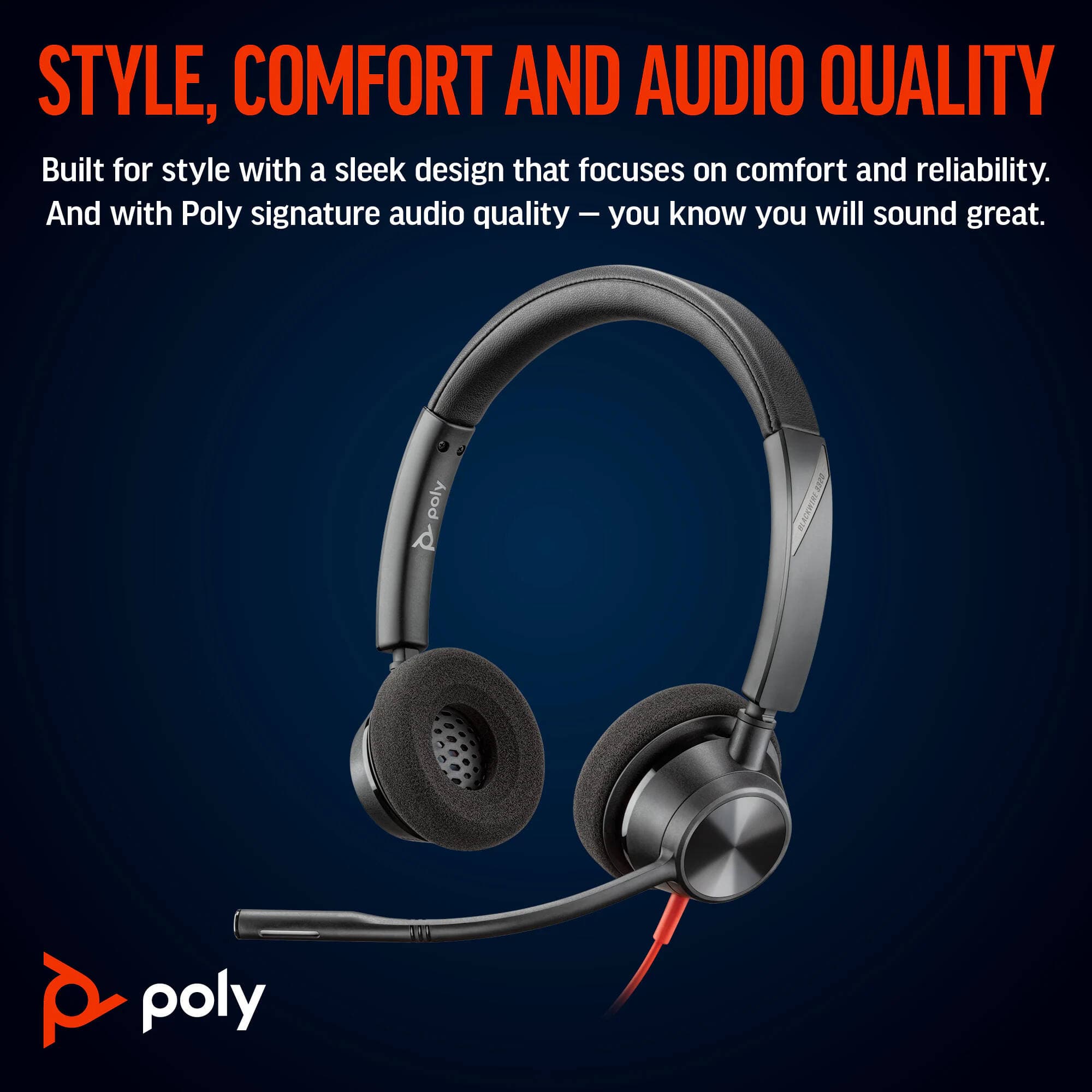 HP POLY HEADSETS POLY BW 3320 USB-C HS USB-C/A +USB-C/A view 3