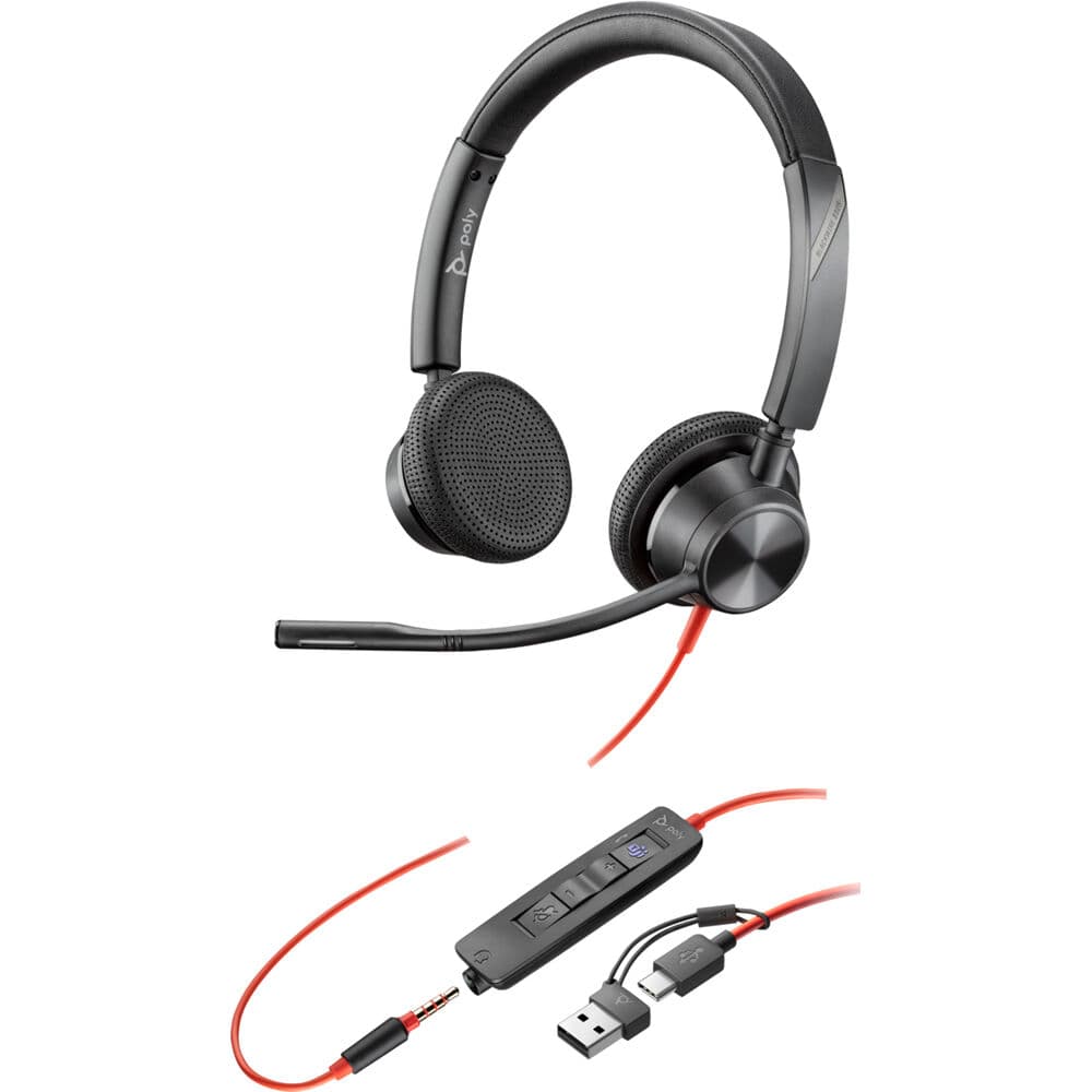 HP POLY HEADSETS POLY BW 3325 USB-C HS 3.5MMP USB-C/A view 1