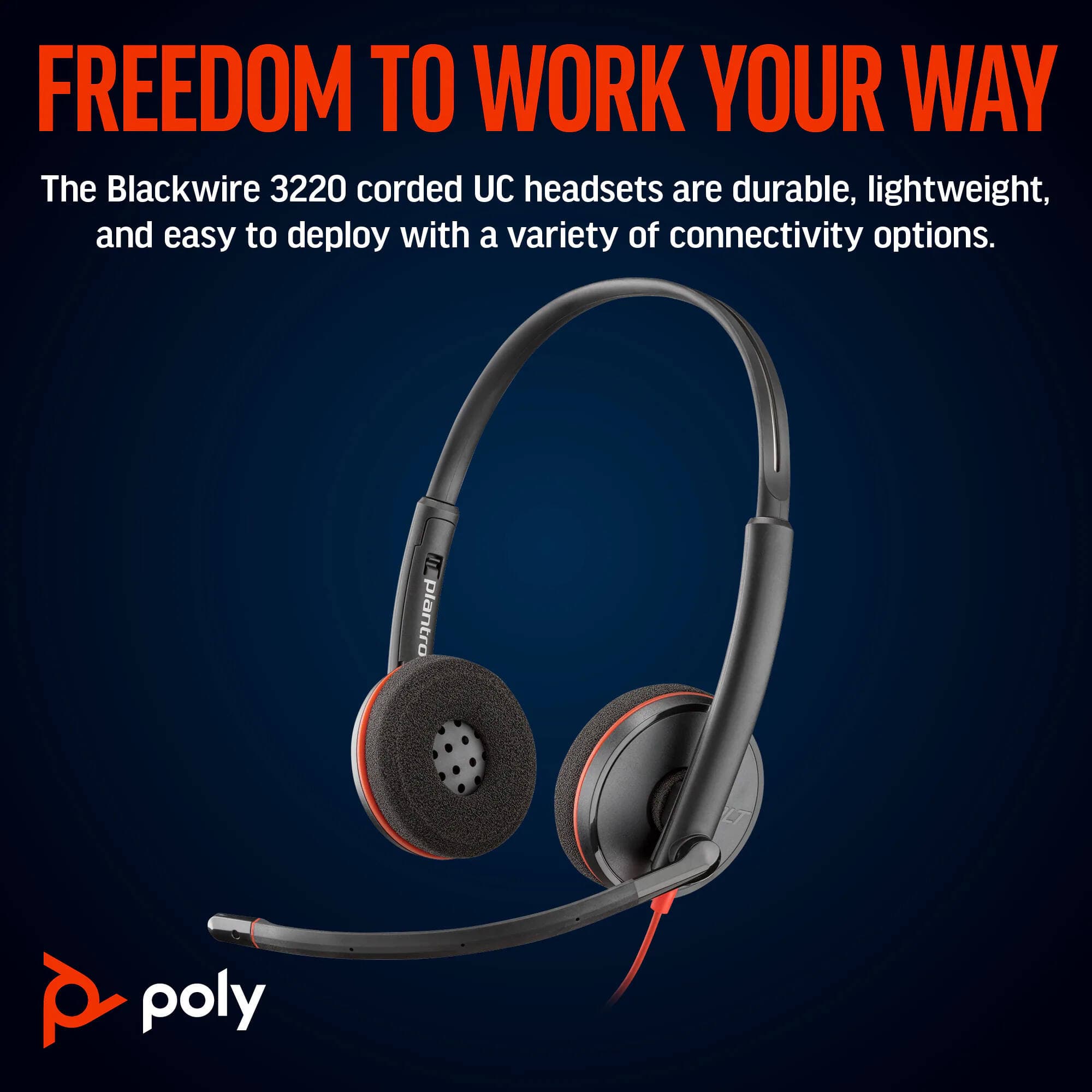 Poly BW 3220 Stereo USB-C HS + view 4