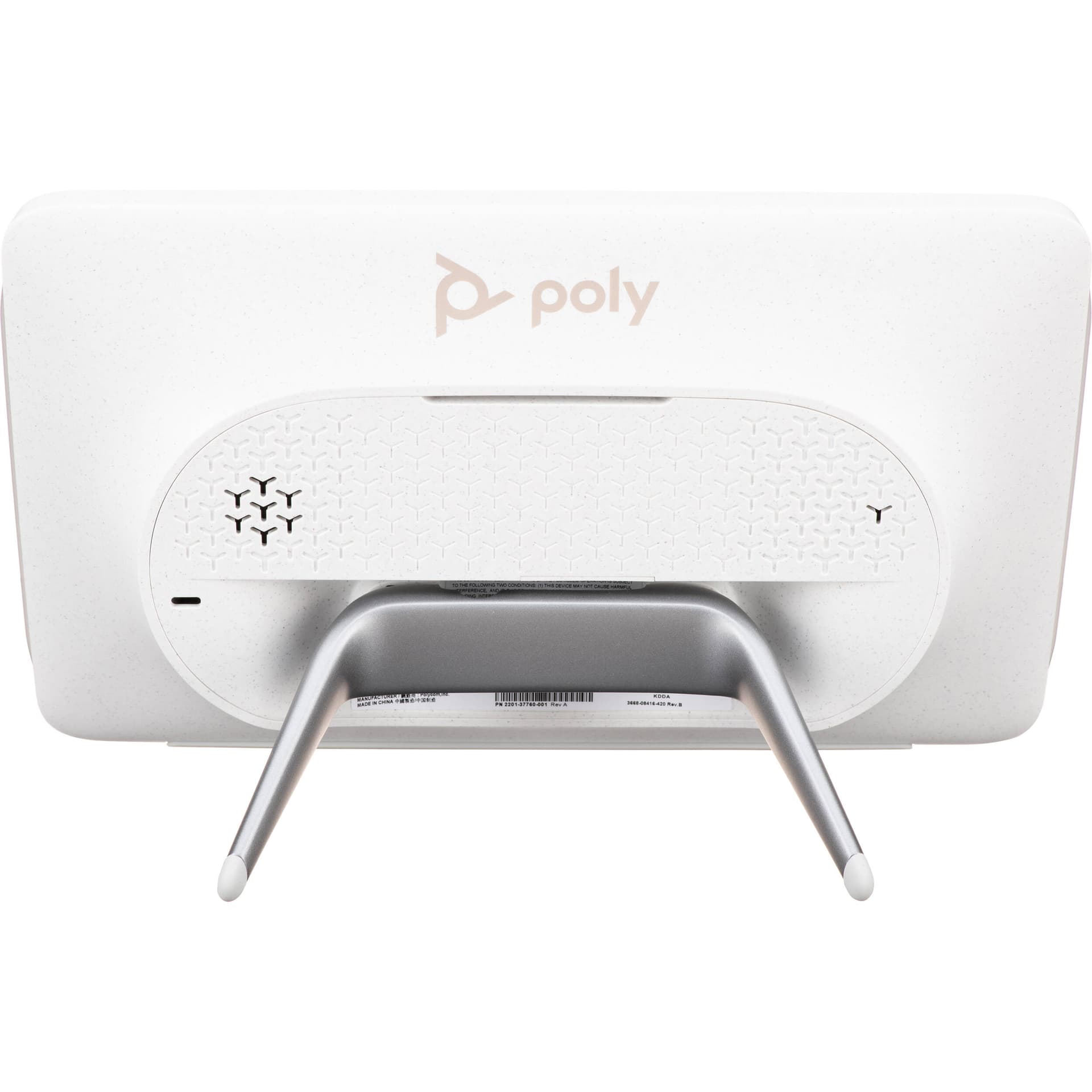 Poly TC10 white tabletop touch controller for conference room meeting control