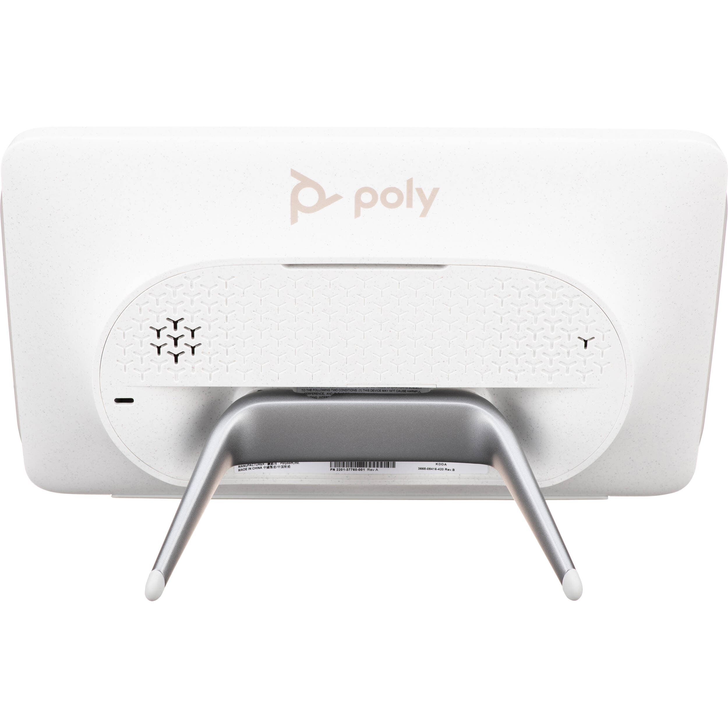 Poly TC10 white touch controller for conference room meeting control
