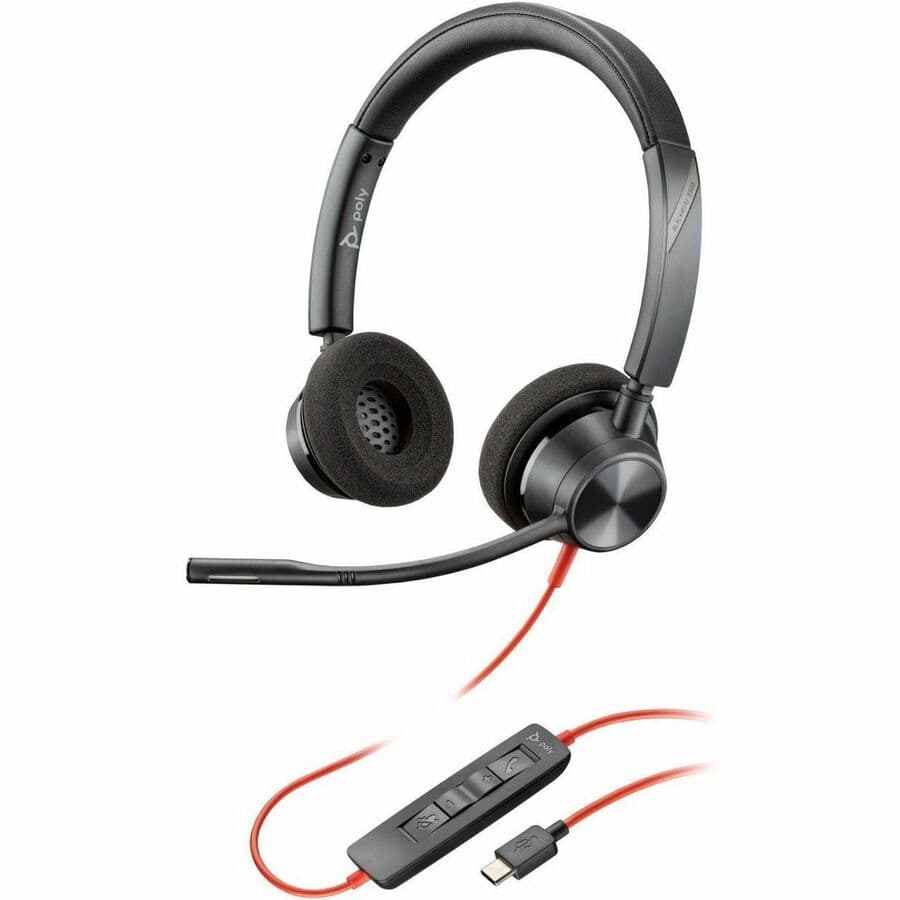 Poly Blackwire 3320 USB-C/A Wired Headset TAA-US | UC Headset