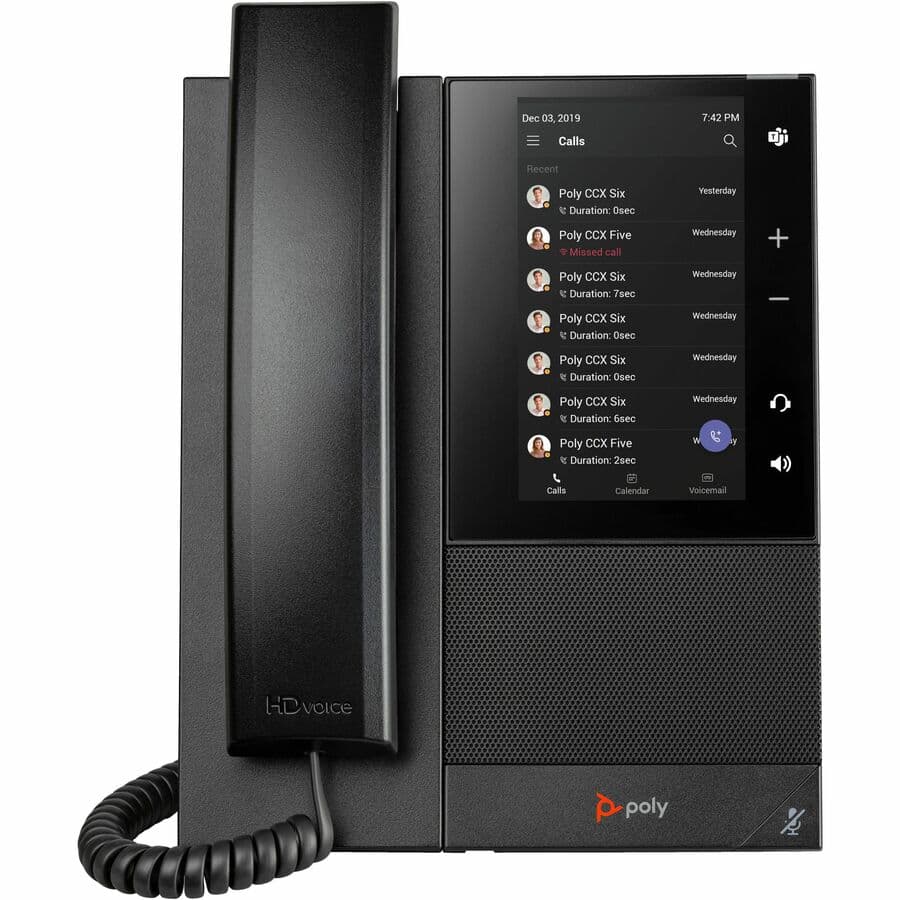 Poly CCX 500 BMP MS PoE-E TAA Desk Phone | VoIP, Enterprise