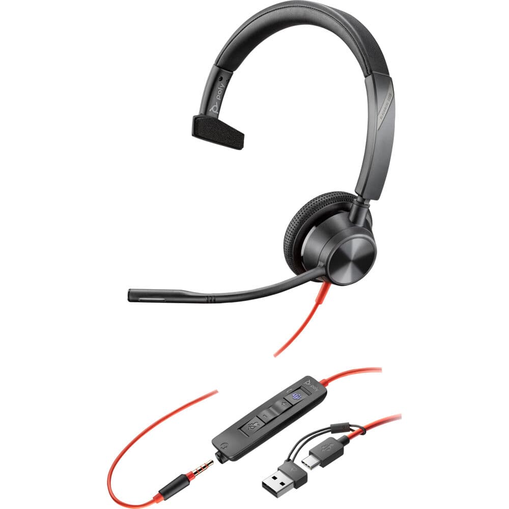 Hp Poly Headsets Poly Bw 3315-M USB-C Hs USB-C/a +usb-C/a