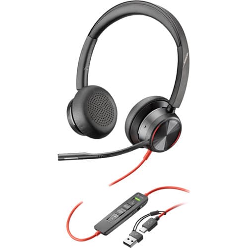 Poly BW 8225 USB-C Headset | Wired UC Headset, USB-C/A